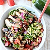 Bruschetta Grilled-Chicken Courgette Noodles