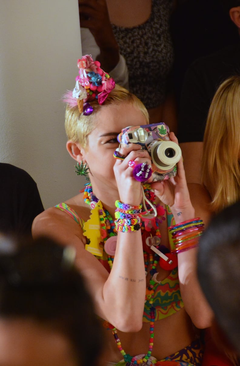 Miley Cyrus at Jeremy Scott