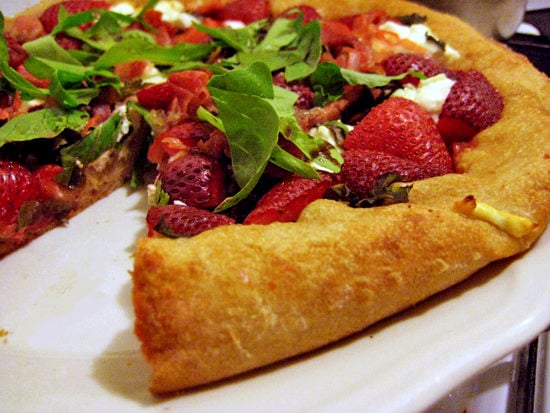 Strawberry Pizza With Basil and Goat Cheese