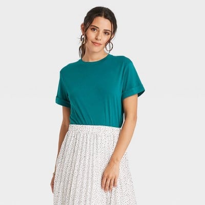 A New Day Short Sleeve Cuff T-Shirt