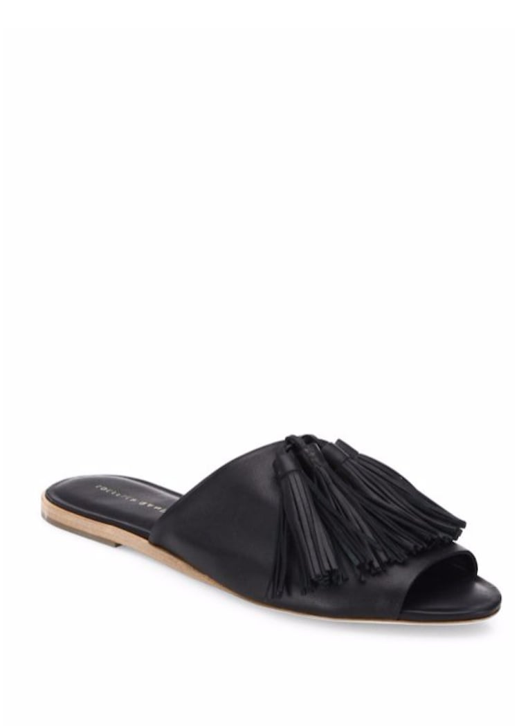 Loeffler Randall Kiki Tassel Leather Slides