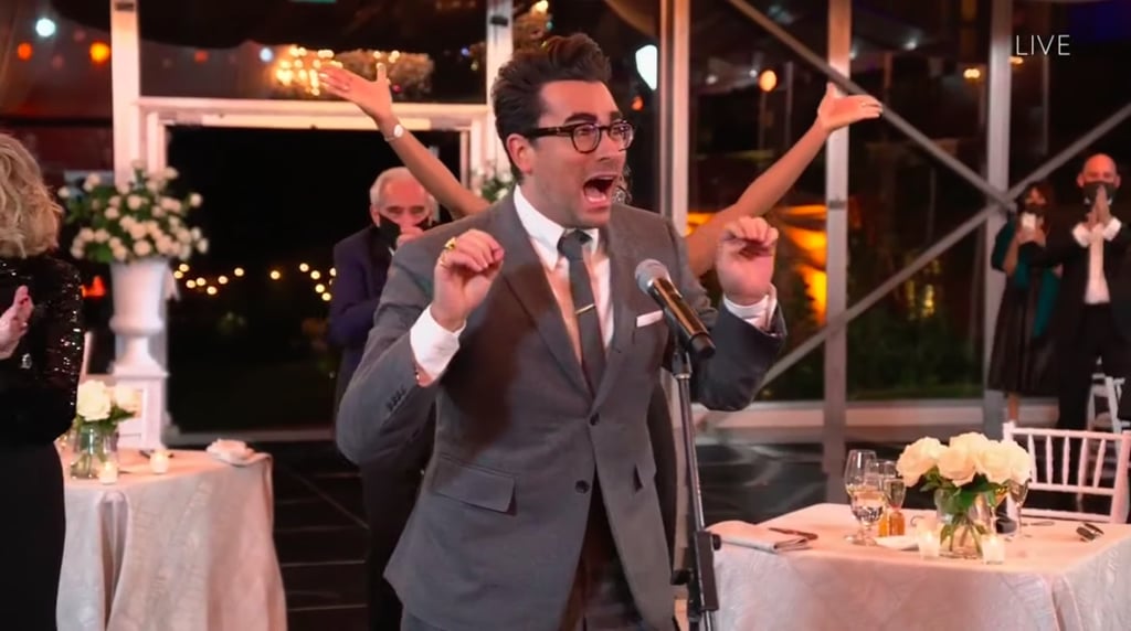 Dan Levy Reacting to Schitt's Creek Wins at the 2020 Emmys