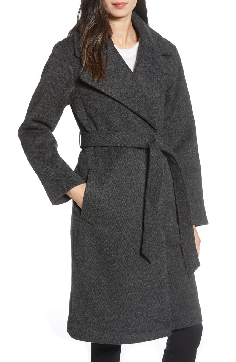 Sam Edelman Herringbone Wrap Coat