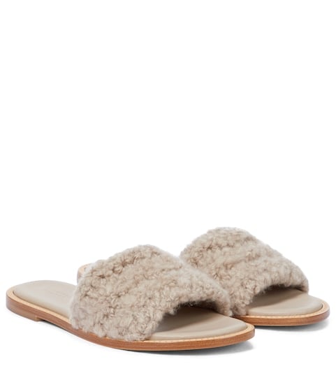 Gabriela Hearst Ballast Shearling Sandals