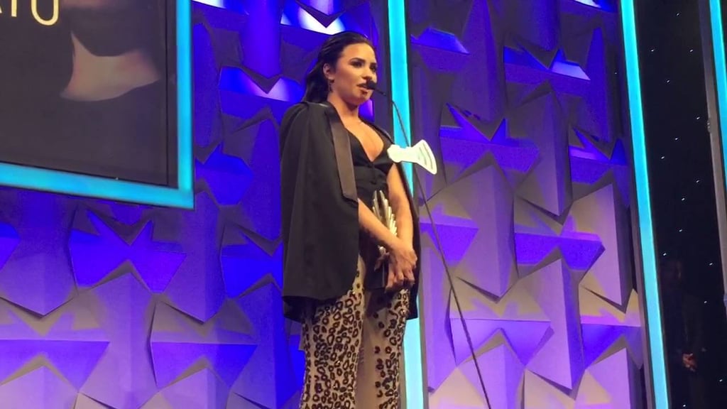 Demi Lovato Accepts the Vanguard Award at the 2016 GLAAD Awards