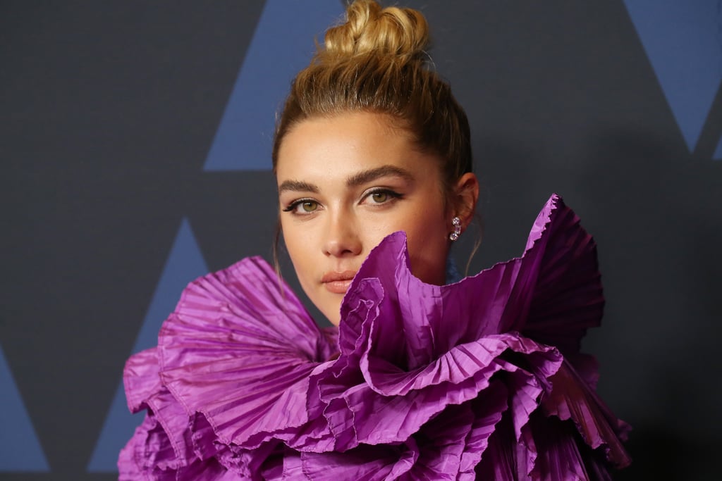 Florence Pugh's Purple Valentino Dress at Governors Awards