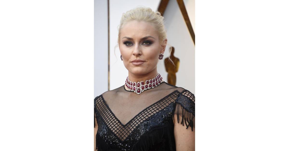 Lindsey Vonn | Celebrity Hair and Makeup at the 2018 Oscars | POPSUGAR