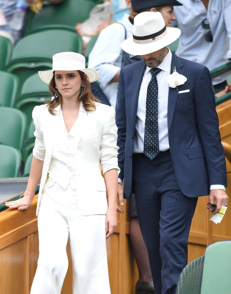 Emma Watson Ralph Lauren Wimbledon Outfit 2018