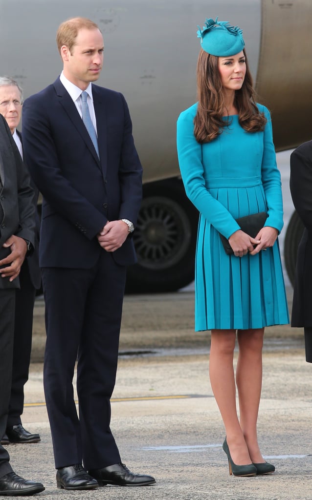 Her Teal Emilia Wickstead Dress Was Paired Flawlessly With Her Matching Hat and Fun Heels