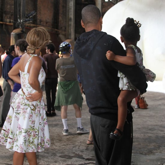 Beyonce With Jay Z and Blue Ivy at Kara Walker Installation