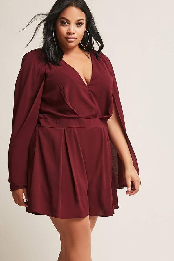 Forever 21 Cape-Sleeve Romper