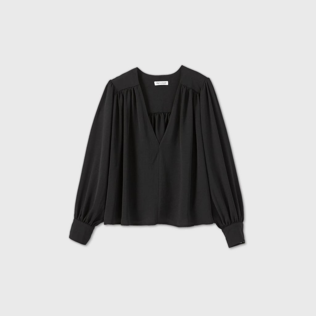 Prologue Bishop Long-Sleeve Blouse