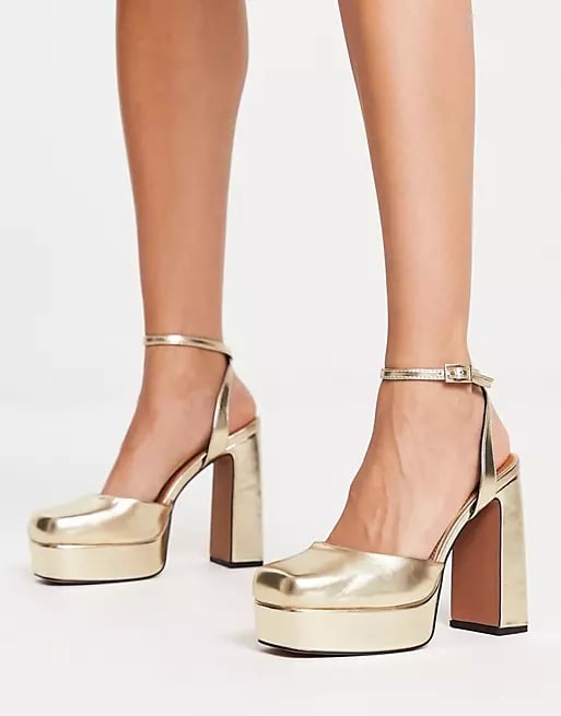 ASOS DESIGN Peaked Platform High Heeled Shoes