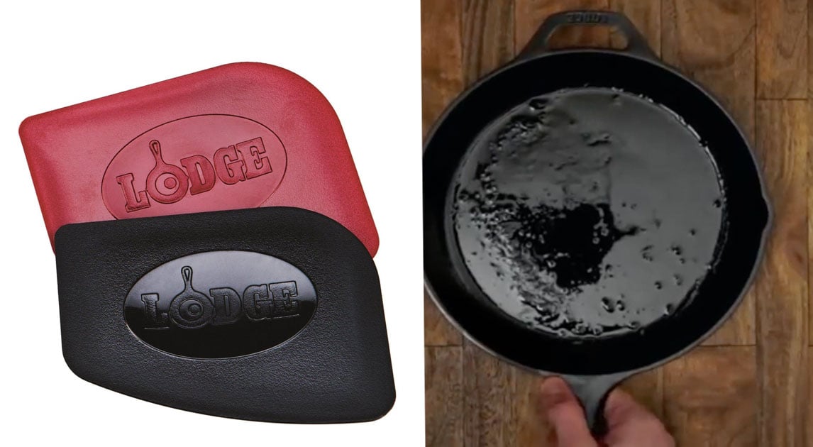 How To Clean A Cast Iron Skillet/Lodge Pan Scraper Review 