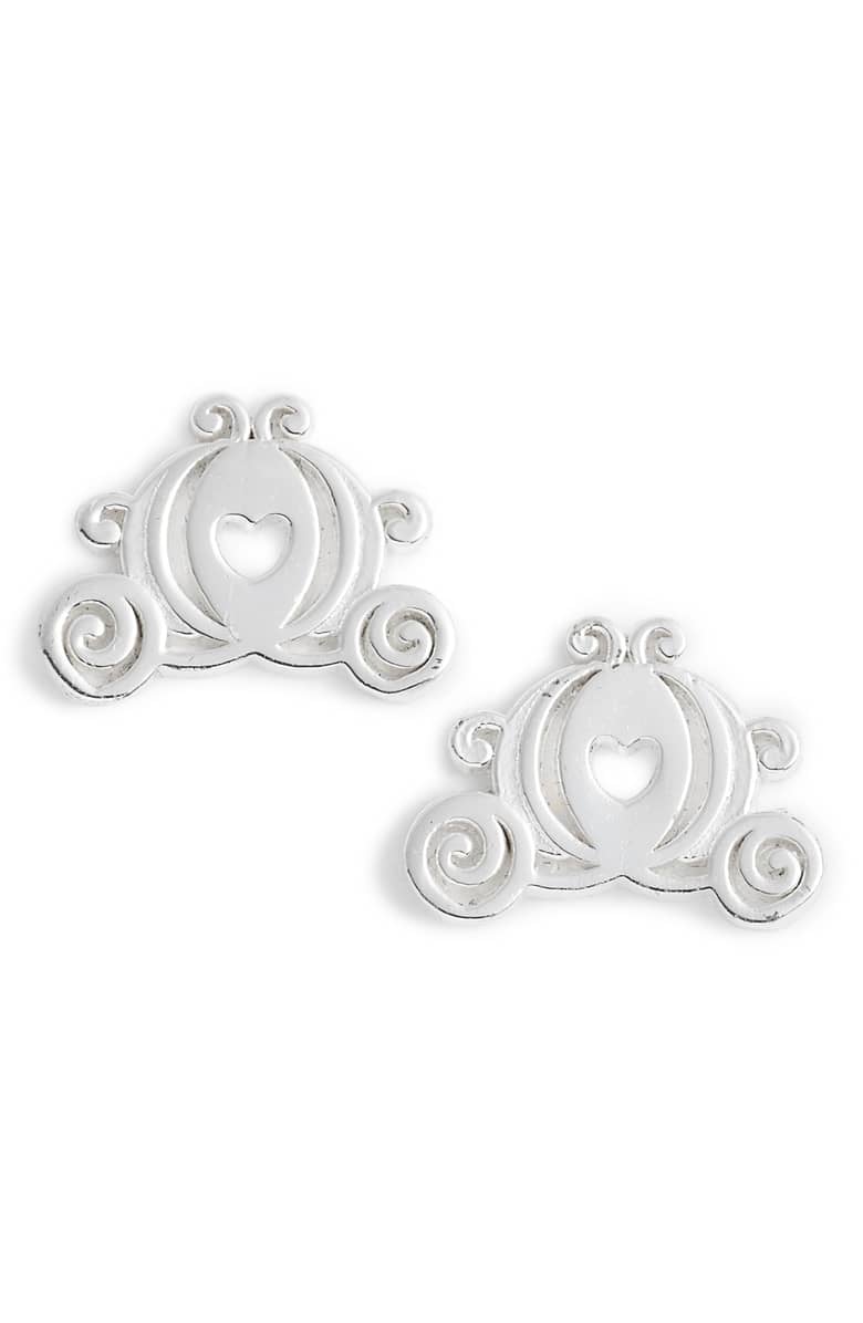 Princess Cinderella Carriage Stud Earrings