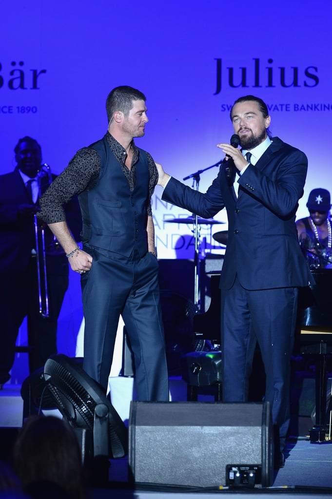 Leonardo introduced Robin Thicke.