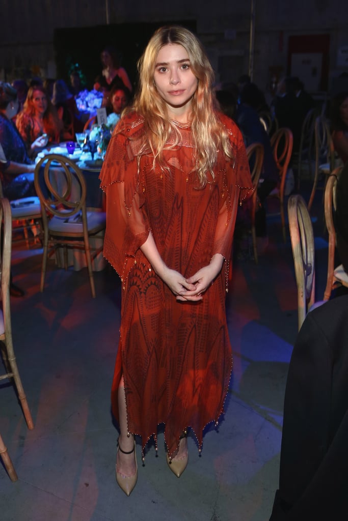 Ashley Olsen Red Beaded Dress
