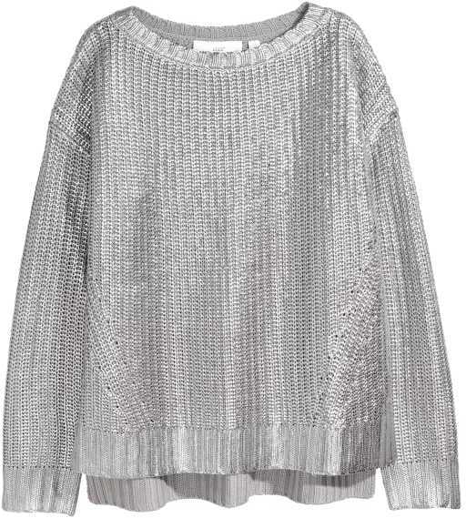 H&M Metallic Sweater