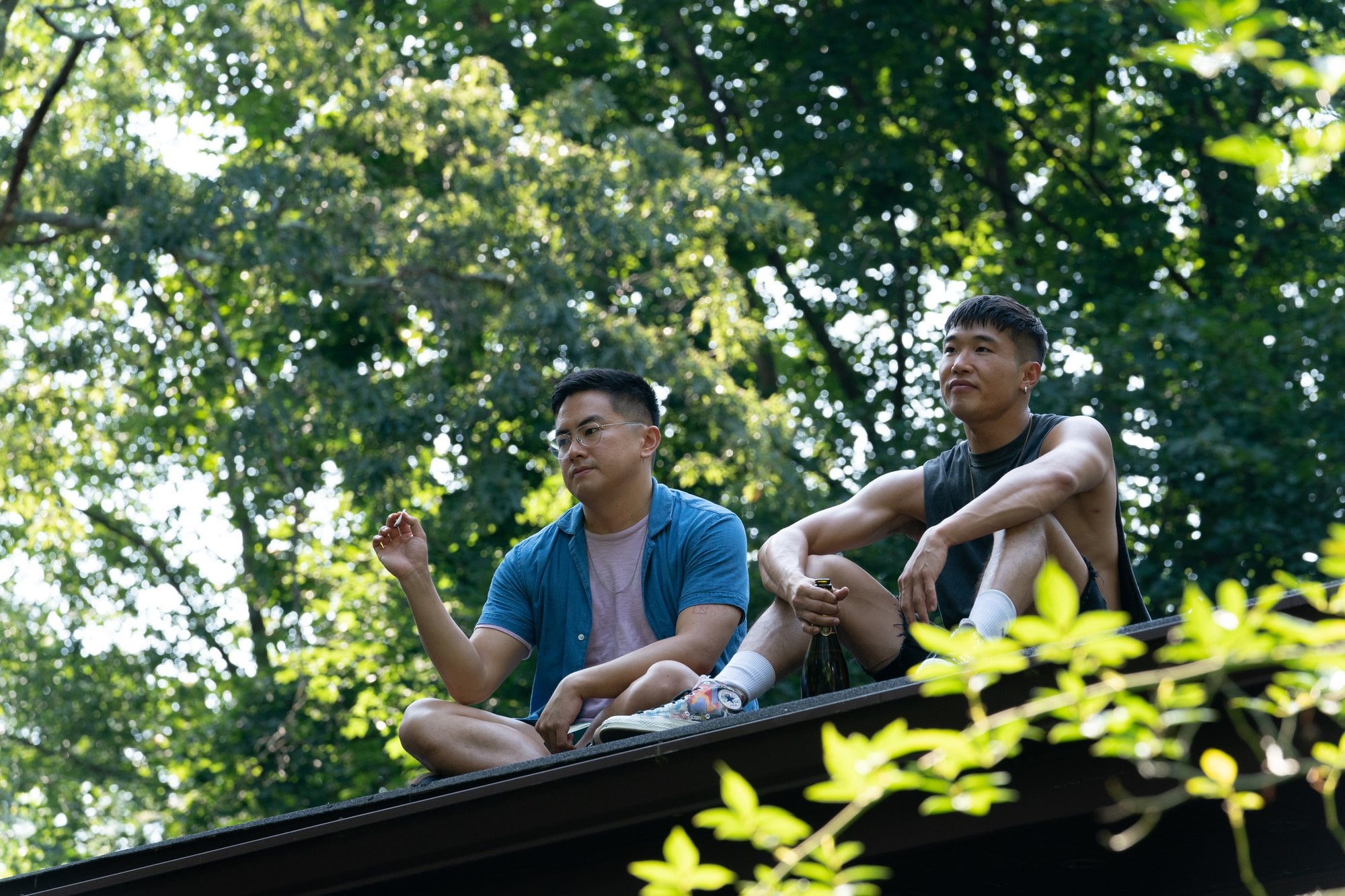 Bowen Yang and Joel Kim Booster star in Hulu's "Fire Island"