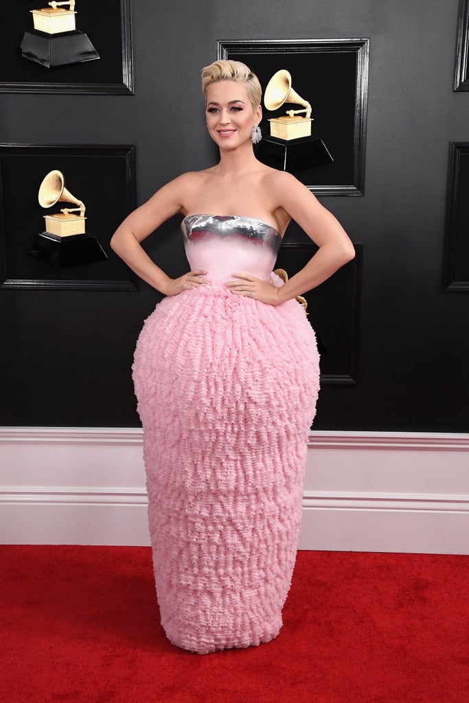 Katy Perry Balmain Dress at the 2019 Grammys