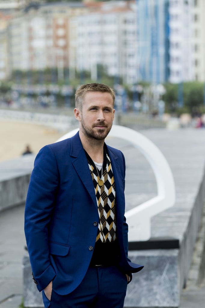 Ryan Gosling Promoting First Man Pictures