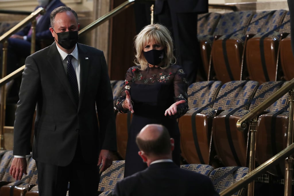 Jill Biden Wears Navy Version of Symbolic Inauguration Dress