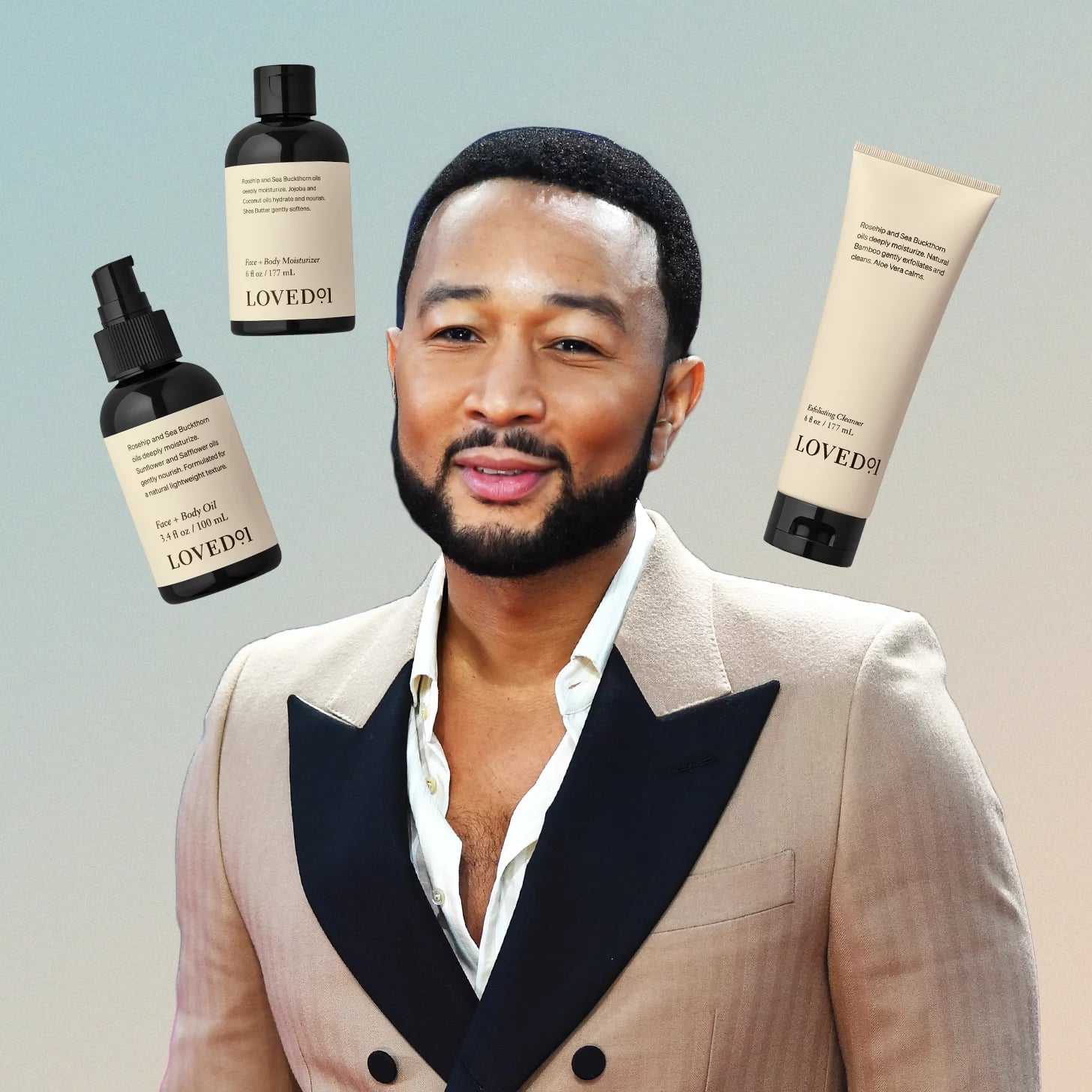 John Legend discusses skin care with Chrissy Teigen