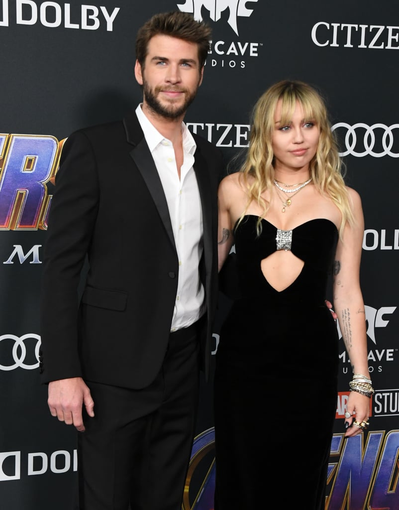 Miley Cyrus and Liam Hemsworth at Avengers Endgame Premiere