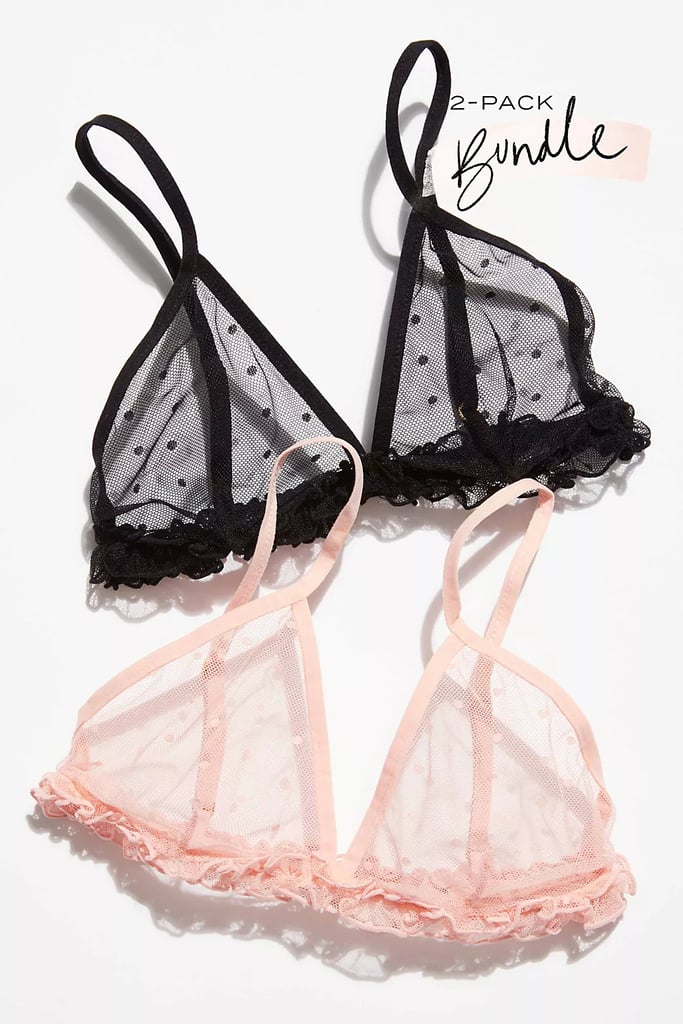 Lace and Frills: Say So Triangle Bra 2-Pack Bundle