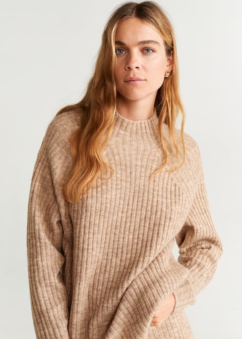 Mango Ribbed Knit Sweater | How to Be a Minimalist With Your Wardrobe ...