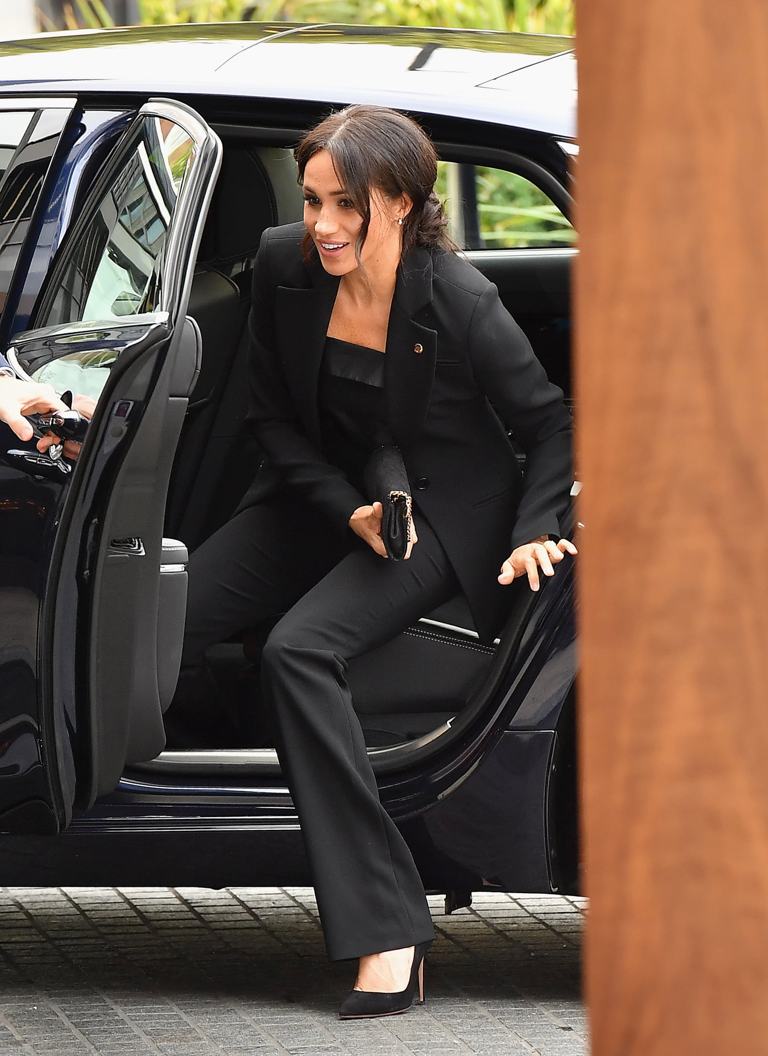 Meghan Markle in a Black Suit at WellChild Awards Sept. 2018 | POPSUGAR ...