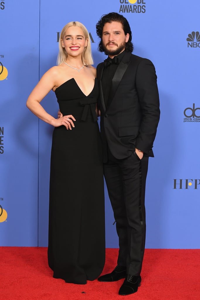 They posed together in the press room at the 2018 Golden Globes.