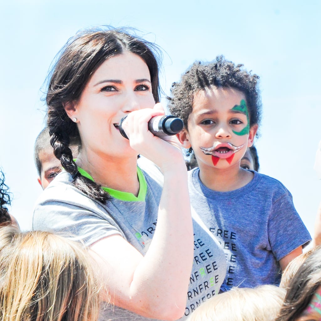 Idina Menzel sang with her son, Walker Diggs.