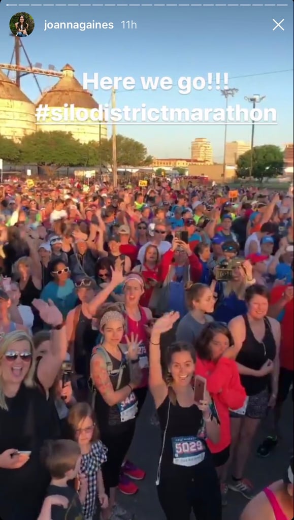 Joanna Gaines Supporting Chip For His First Marathon