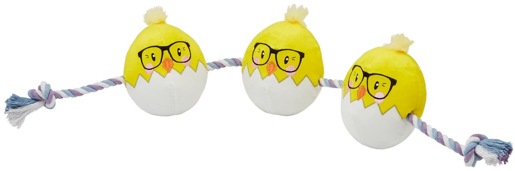 Frisco Rope With Plush Chicks Dog Toy