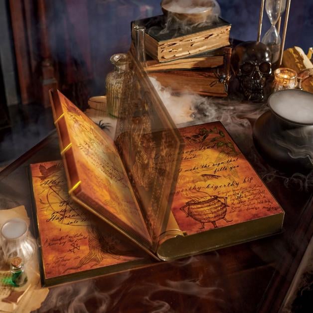 A Self-Opening Spell Book: Animated Book of Spells