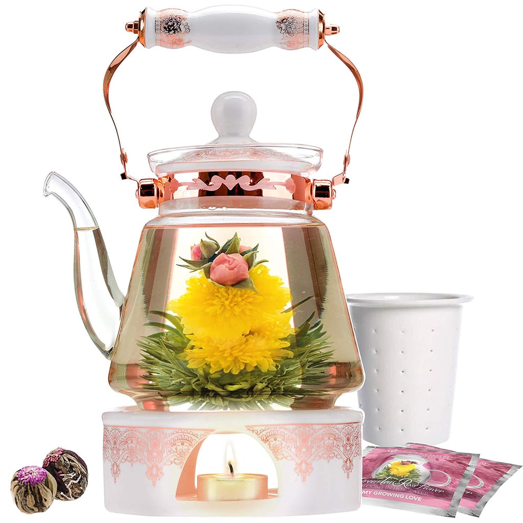 Best For Indulgence: Teabloom Buckingham Palace Teapot & Flowering Tea Gift Set