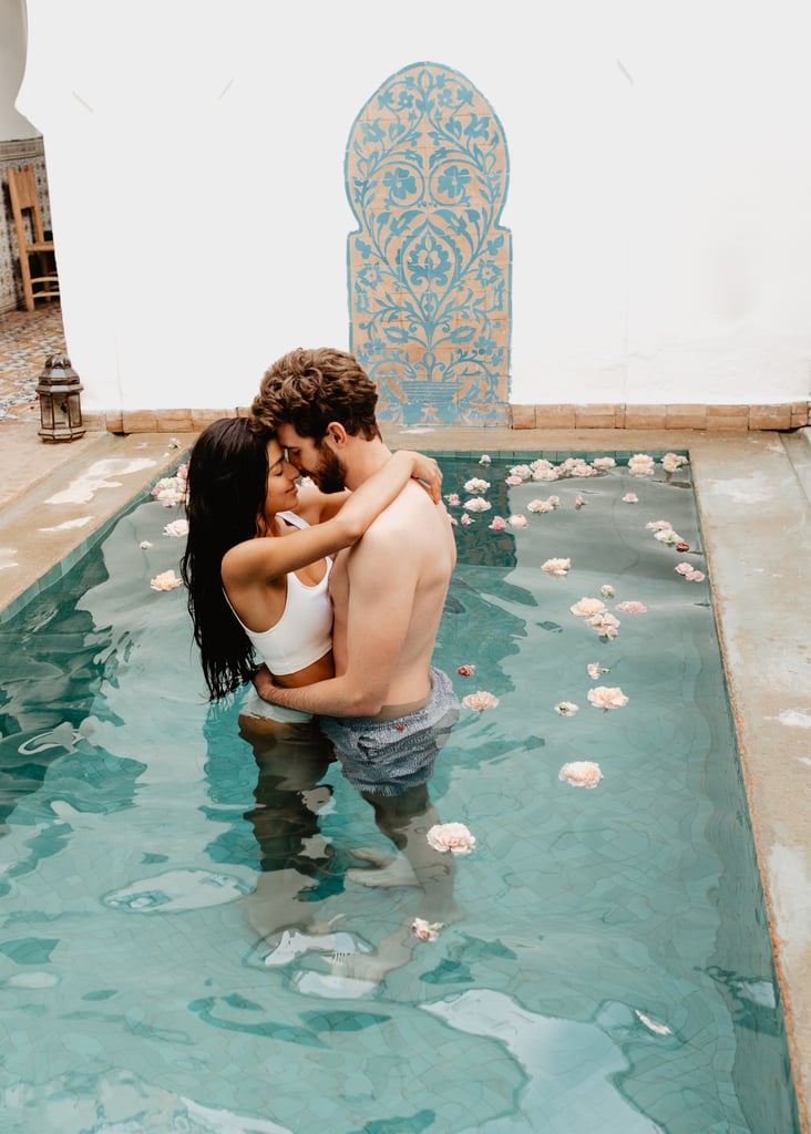Sexy Moroccan Pool Couples Photo Shoot