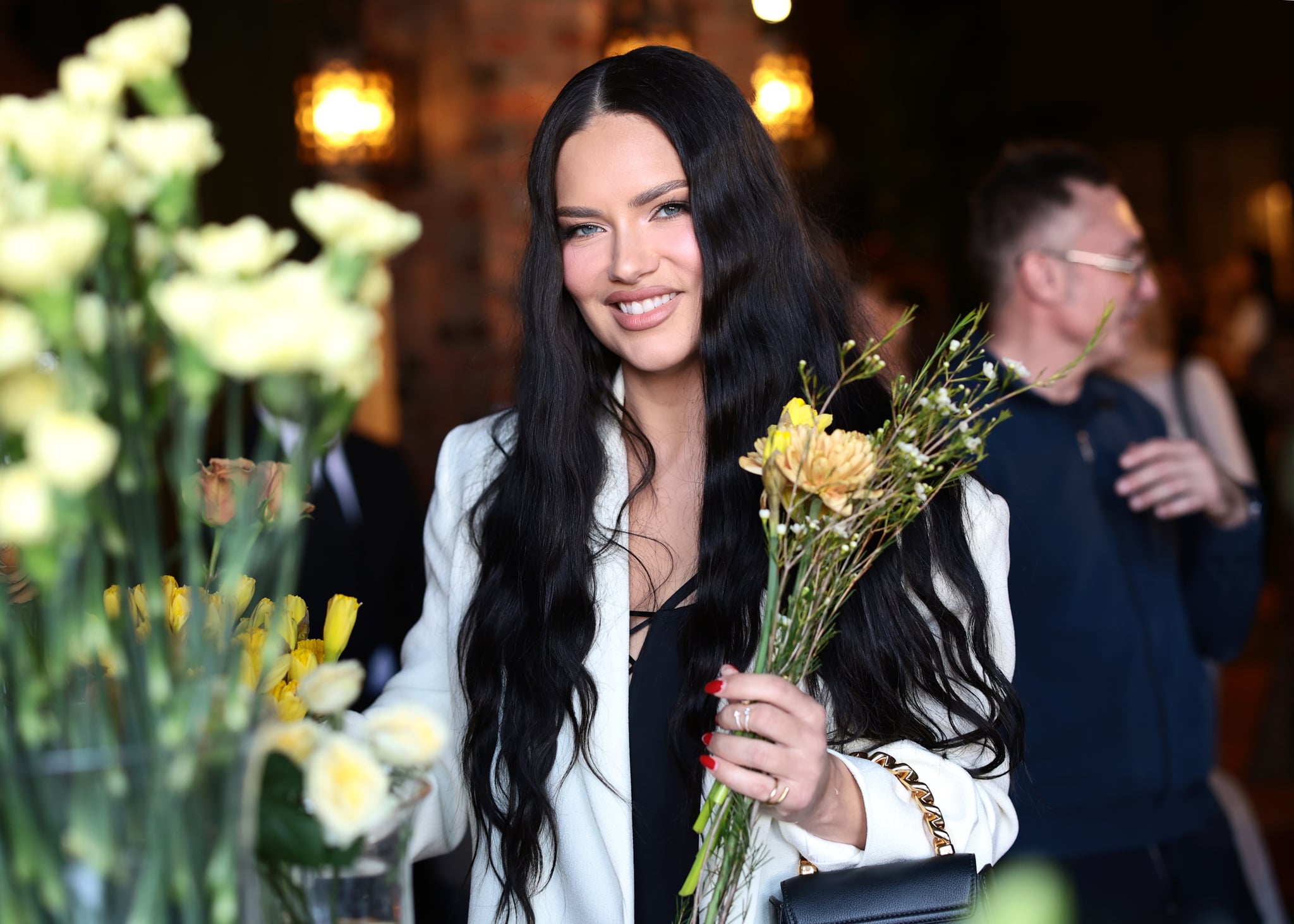 NEW YORK, NEW YORK - APRIL 11: Adriana Lima attends the Victoria's Secret Heavenly Fragrance event at The Bowery Hotel on April 11, 2023 in New York City. (Photo by Dimitrios Kambouris/Getty Images for Victoria's Secret)