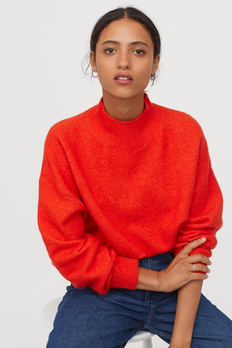H&M Knit Mock-turtleneck Sweater