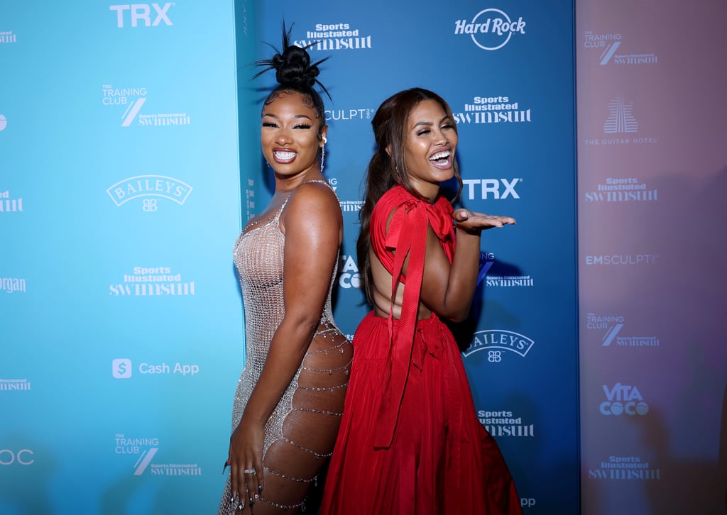 Megan Thee Stallion, Leyna Bloom at Sports Illustrated Party