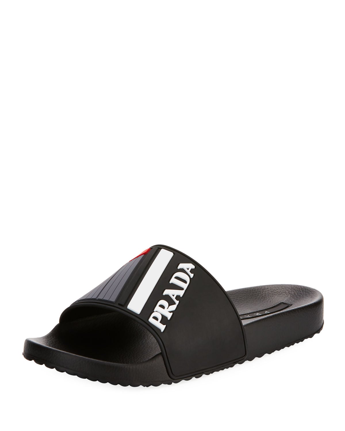 Prada Men's Logo Rubber Slide Sandal | 28 Gifts the Man You Love Will Love  | POPSUGAR Fashion Photo 26