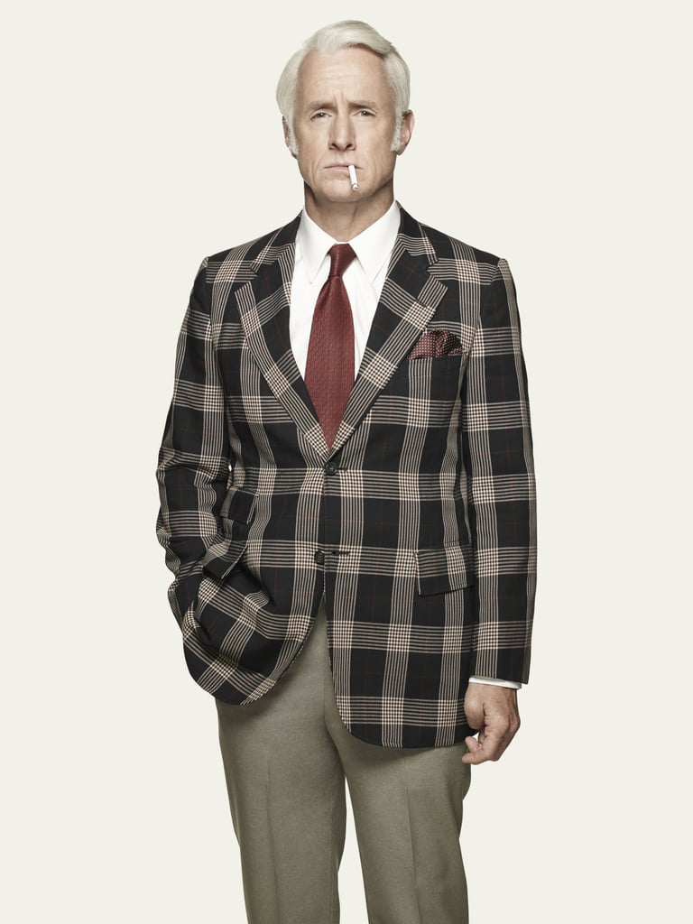Slattery as Roger Sterling.
