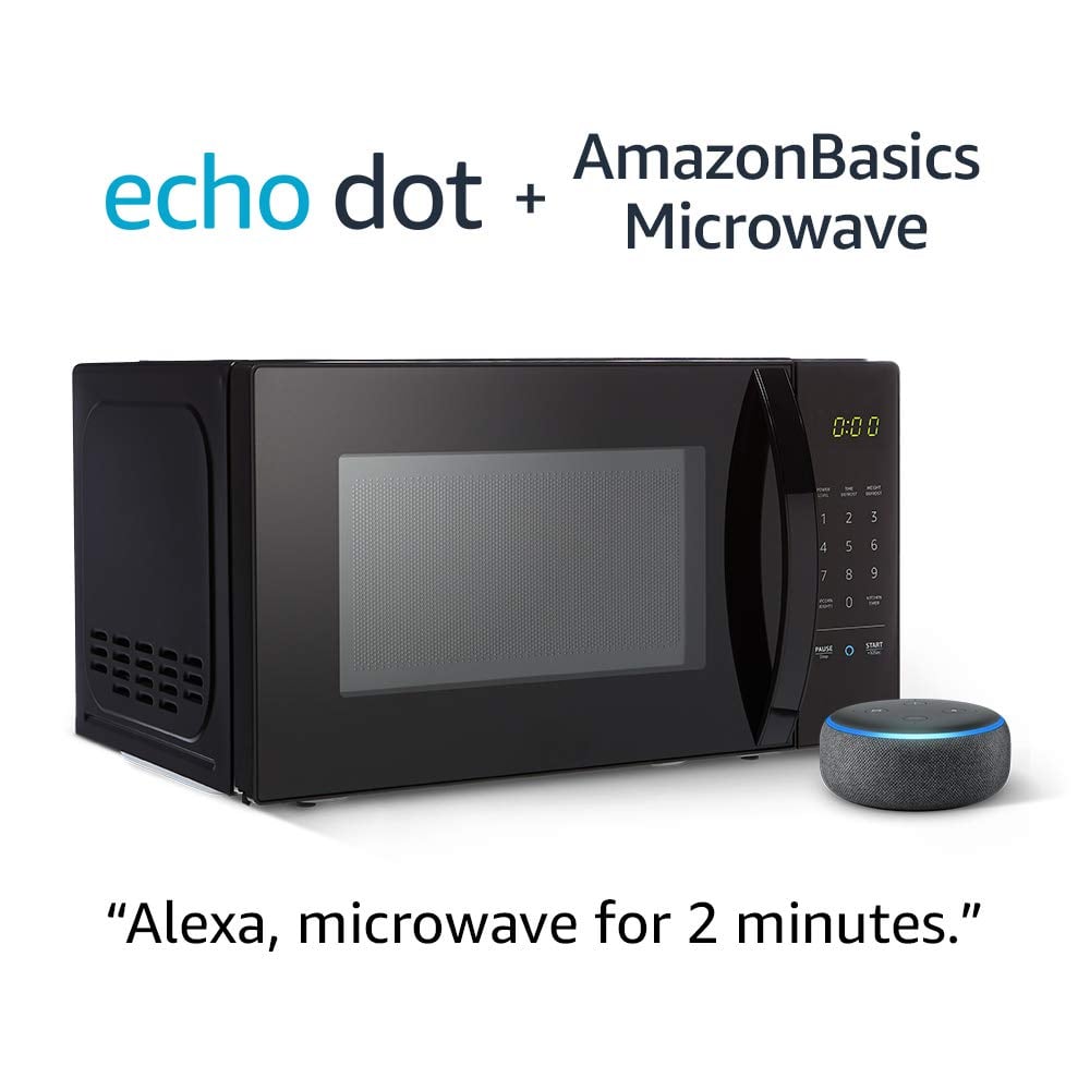 AmazonBasics Microwave with Echo Dot