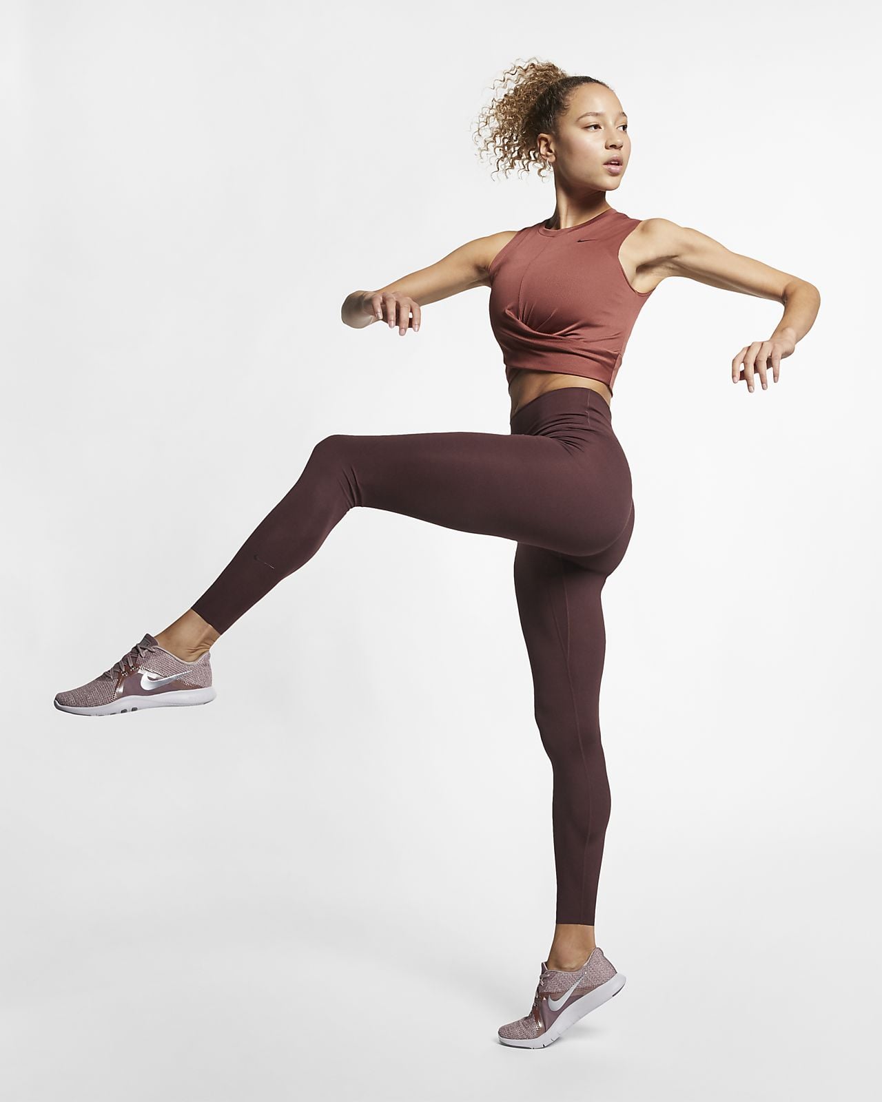 Nike Women's Dri-FIT One Luxe Mid-Rise Leggings (Plus Size) in
