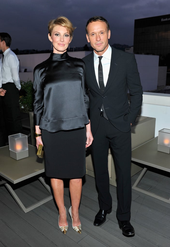 Faith Hill and Tim McGraw stepped out for the pre-Oscars bash hosted by Cate Blanchett and Roberta Armani.