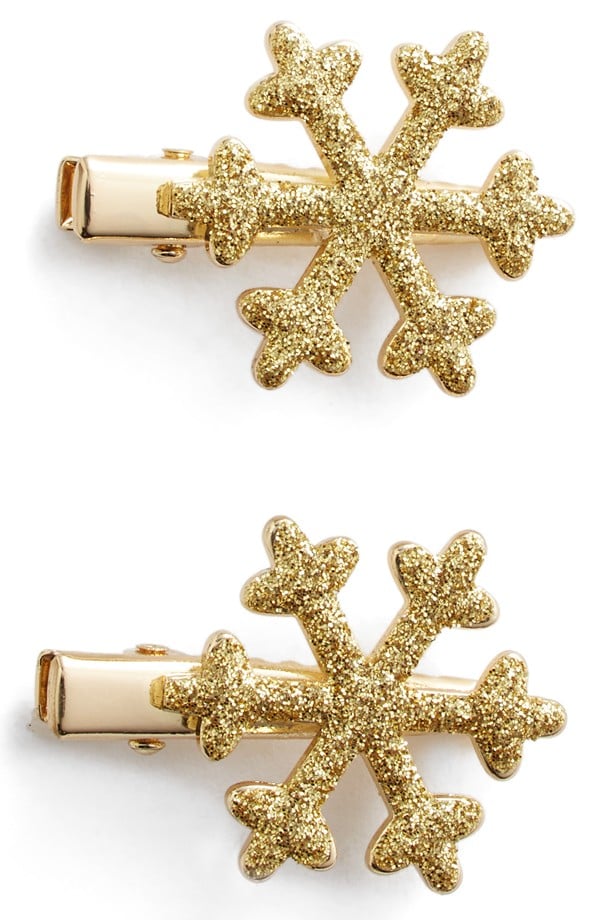 Capelli of New York Snowflake Glitter Hair Clips