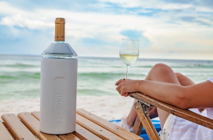 Vinglace Sea Glass Wine Chiller