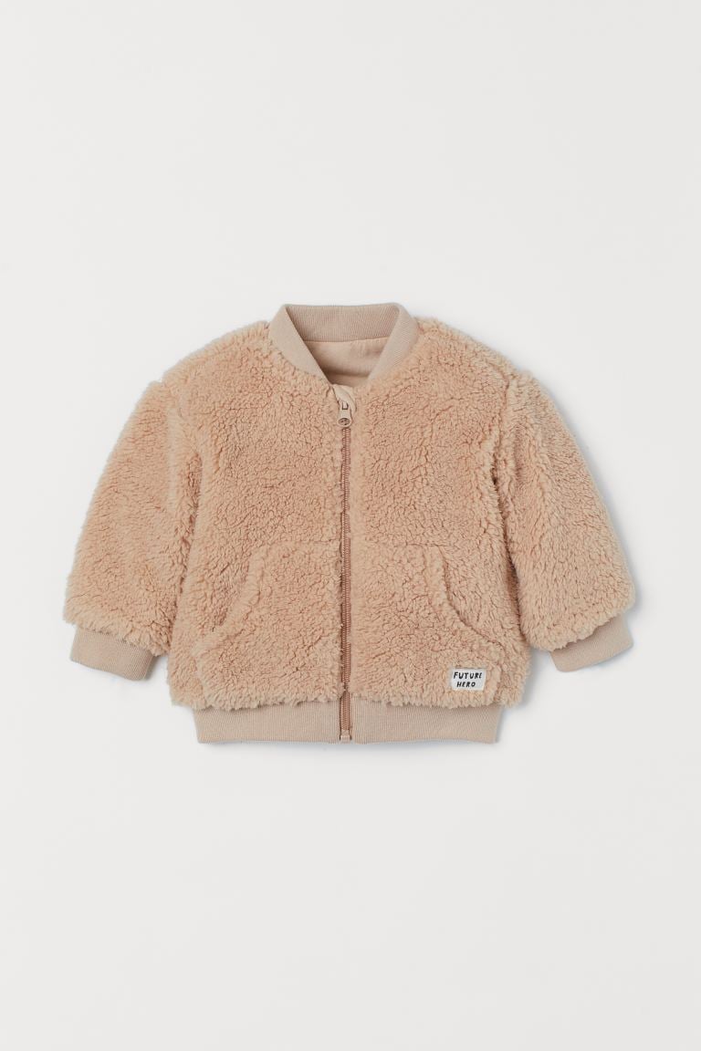 H&M Faux Shearling Bomber Jacket