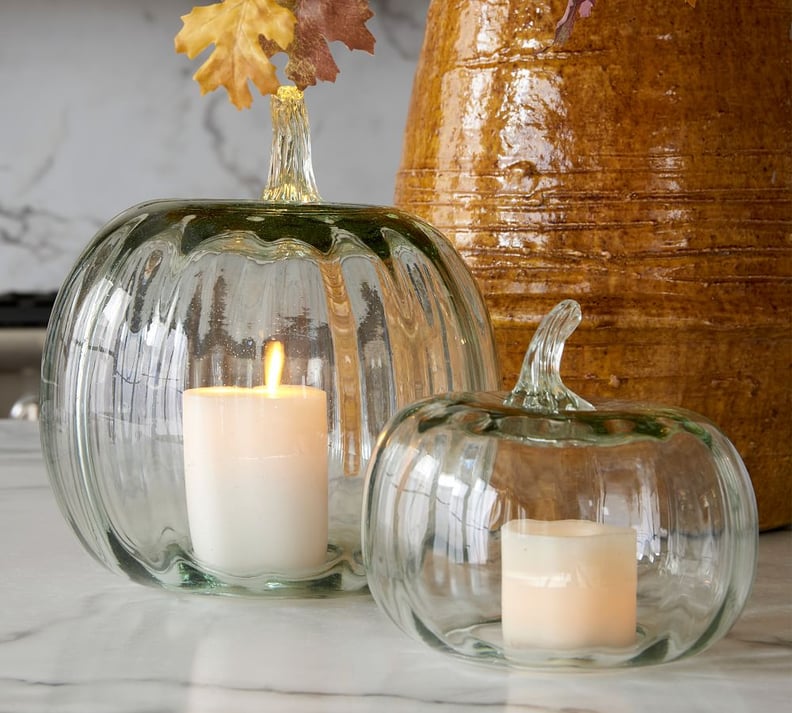 Pottery Barn Recycled Glass Pumpkin Cloche